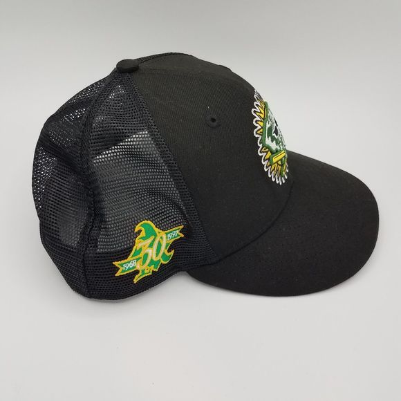 New Era Oakland Athletics A's 7 1/2 Stomper Bats Elephant Hat 30 Year 1968-1997 - Picture 2 of 7